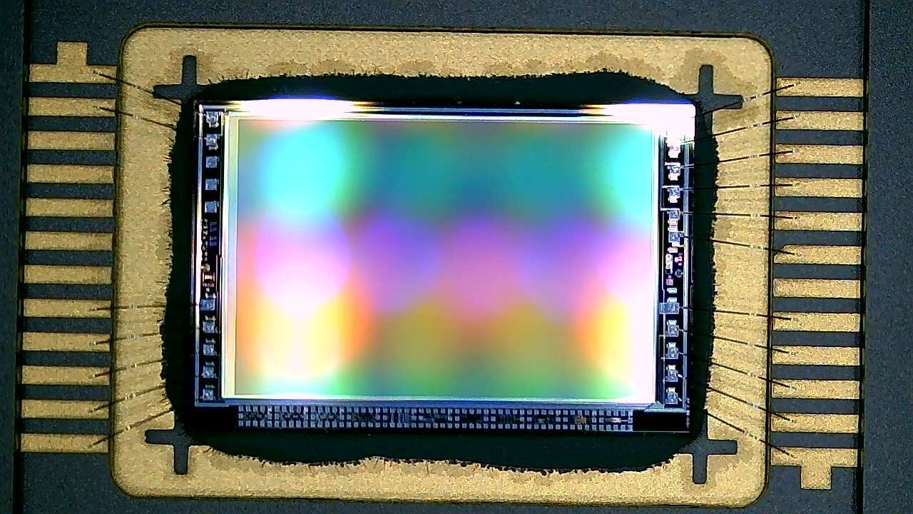 24-Pin Vintage Scientific CCD Chip w/ Exposed Wafer Gold/Ceramic Case Kodak?