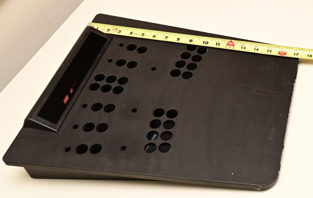 17"x15" Machined Aluminum Control Console Enclosure 10-Pot 34-Button Holes 9+lbs