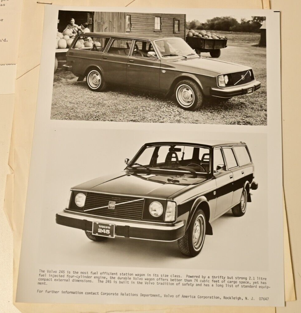 1970s Volvo Dealer Communications Press Releases Glossy Photos 164 244 Factory