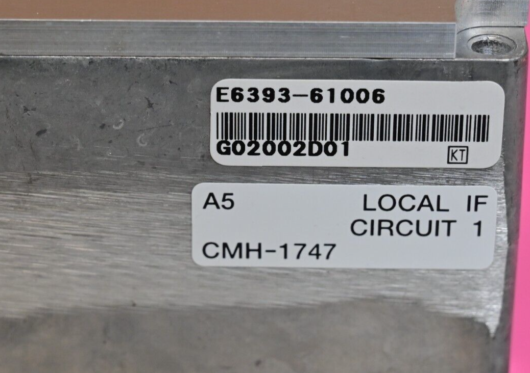 JRC Agilent Local IF Circuit 1 RF Assembly CMH-1747 E6393-61006