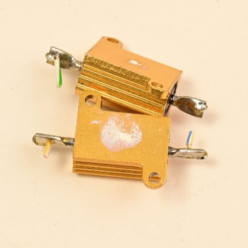 QTY 2 RCL AL10 12W Power Resistors Aluminum Case 50Ω 3% 100Ω 1%