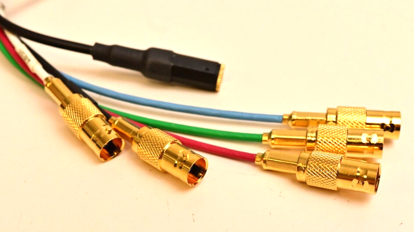 ACV Cables Gold Plated HD15 VGA to BNC Decora Plate A/V Adapter w/ 3.5mm Audio