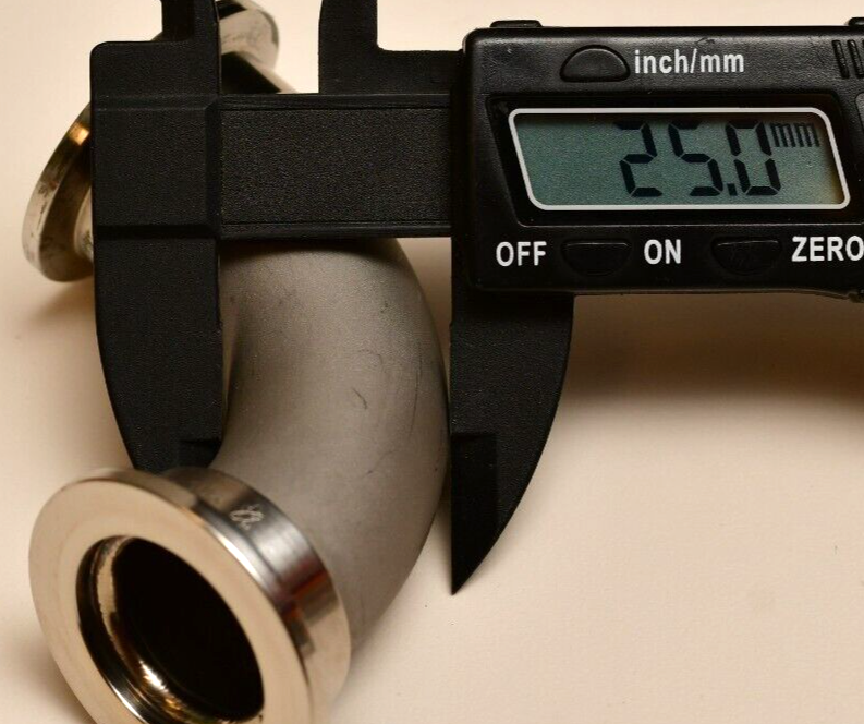 MDC Hayward High Vacuum 90deg Elbow 40mm OD Flange (KN40/NW40) with Alloy Clamps
