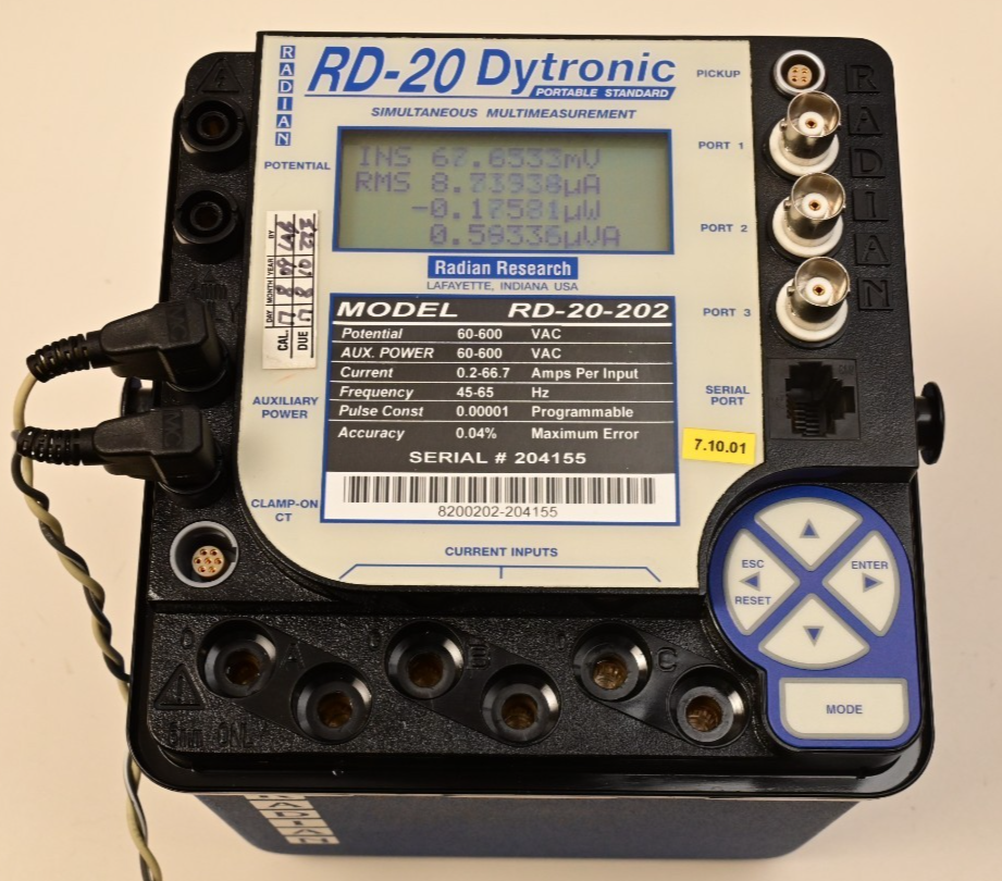 Radian Research RD-20-202 Dytronic Portable Single-Phase Reference Standard