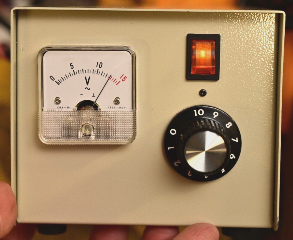 12V AC Adjustable Lamp Power Supply Transformer Laboratory Military Surplus