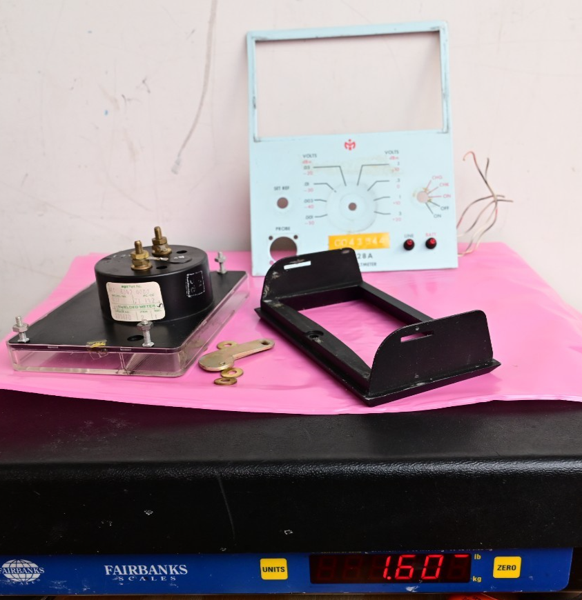 Millivac RF Voltmeter Front Panel with API Instruments 602 Analog Panel Meter