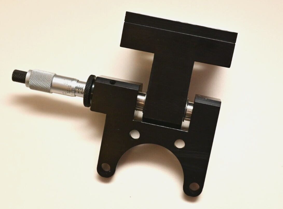 Optical Bench Hinged Aligment Assembly w/ Starrett 261 Micrometer Optics Lab