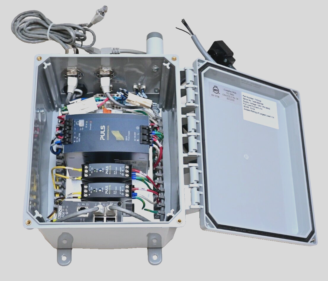 12VDC 180W & 48VDC/PoE 60W Supply Weatherproof Enclosure PULS N-TRON 105TX-POE