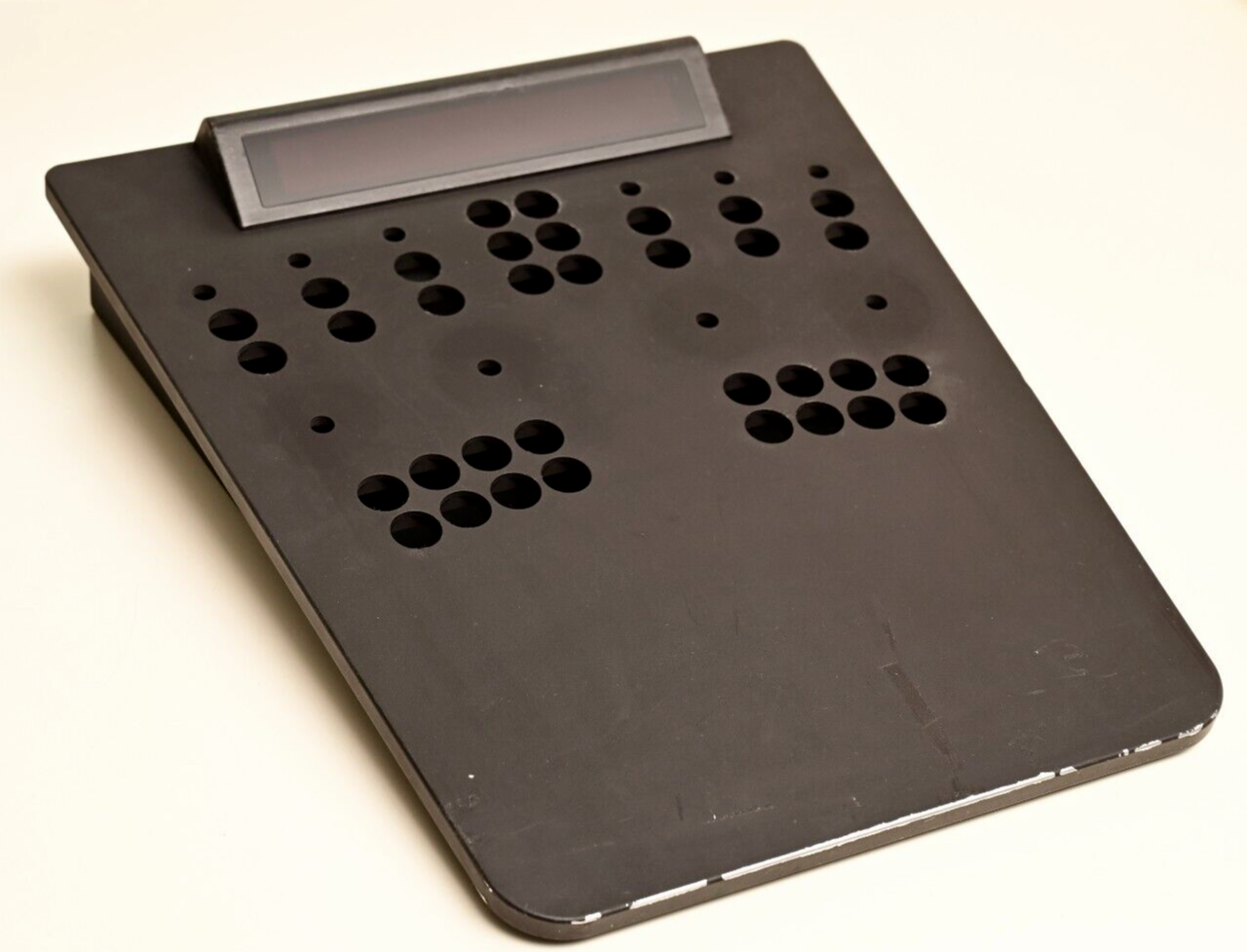 17"x15" Machined Aluminum Control Console Enclosure 10-Pot 34-Button Holes 9+lbs