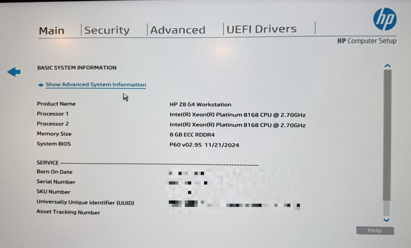 Intel Xeon Platinum Processors SR37J 2.7GHz Matched Pair