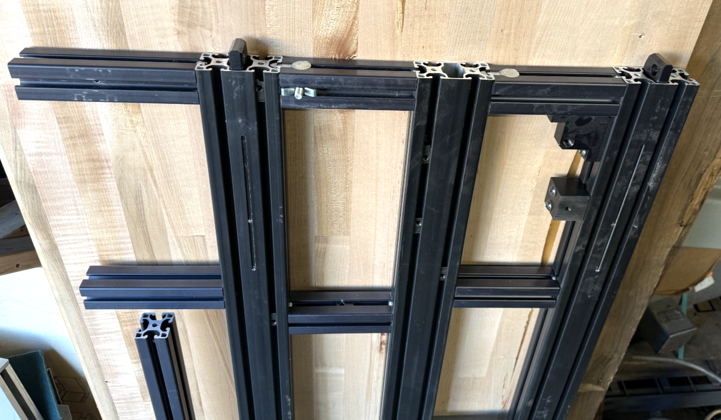 T-Slot 80/20 Aluminum Extrusion Lot 58.5" / 46" Lengths 1.5" x 3" & 1.5" Sq