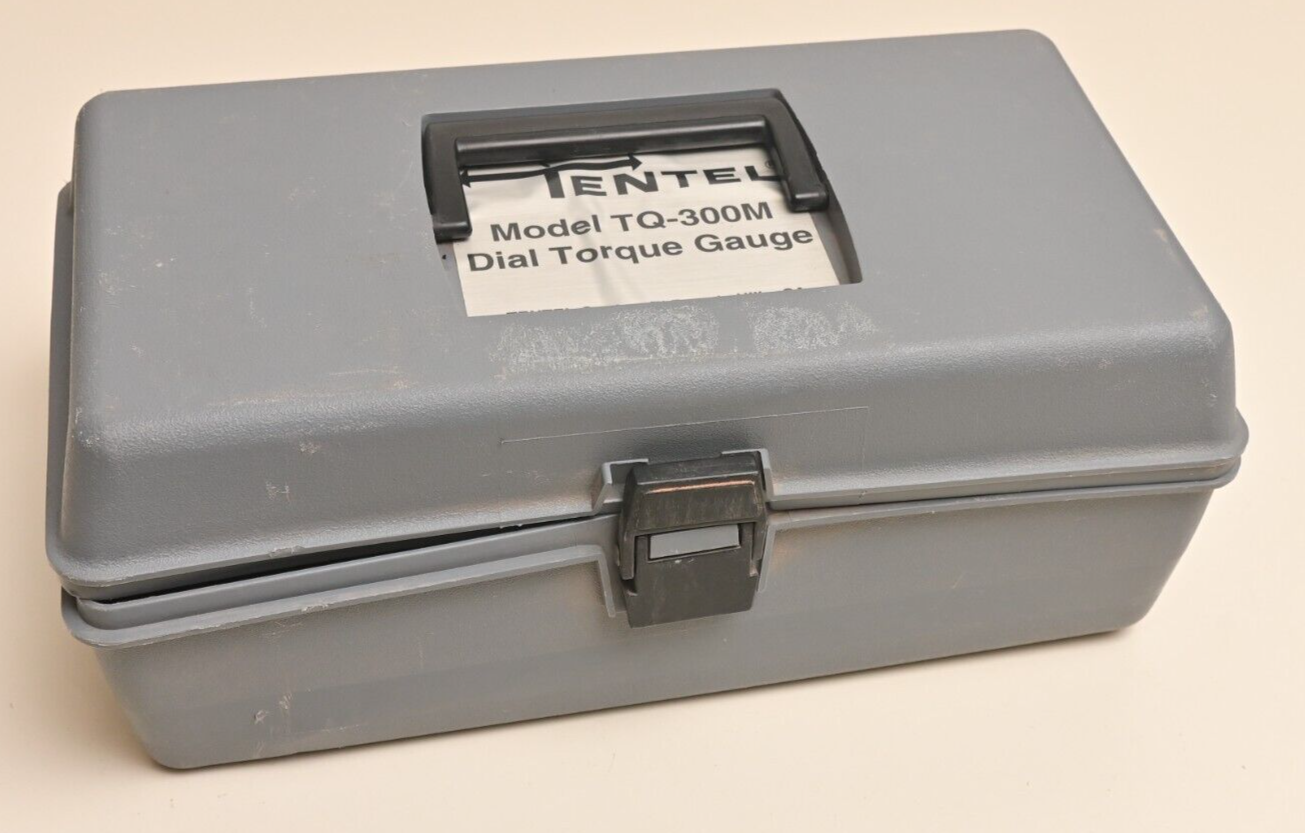 Tentel Model TQ-300M +/- 300 gm-cm Dial Torque Gauge Motor Drive w/ Case