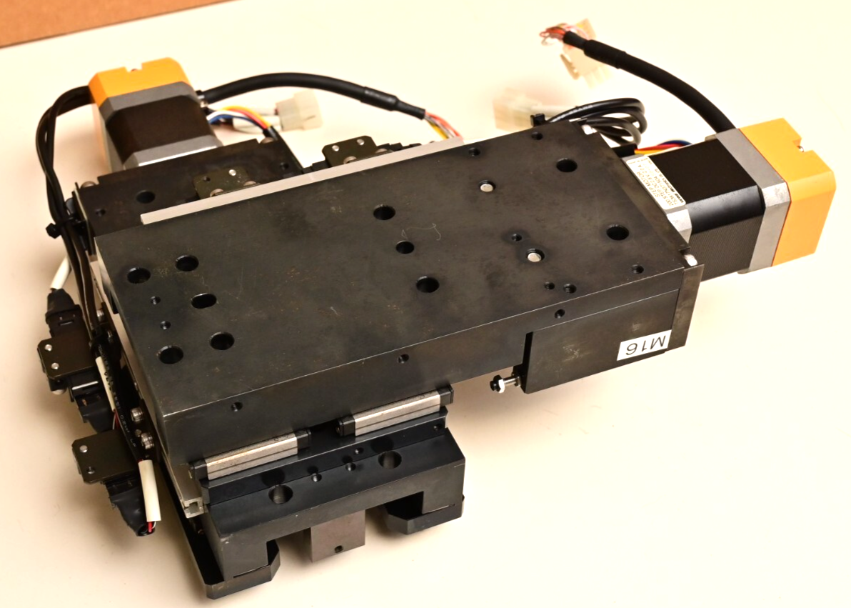 2-Axis Stage Assembly w/ Sanmei Low Vibration Stepping Motors/Controllers Kuroda