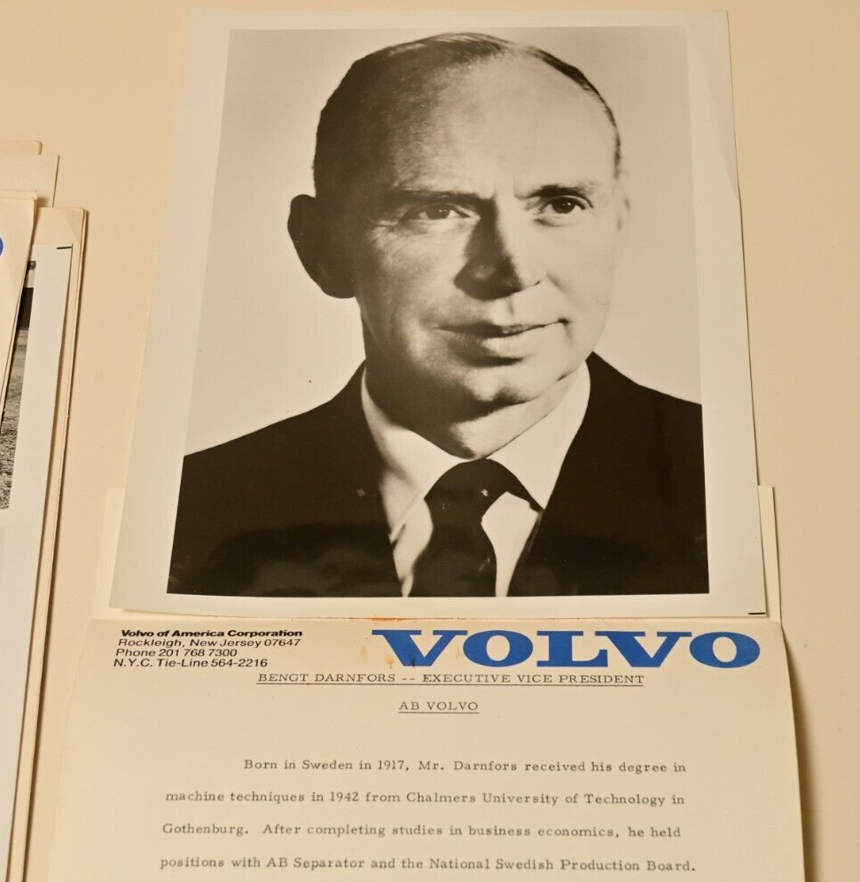 1970s Volvo Dealer Communications Press Releases Glossy Photos 164 244 Factory