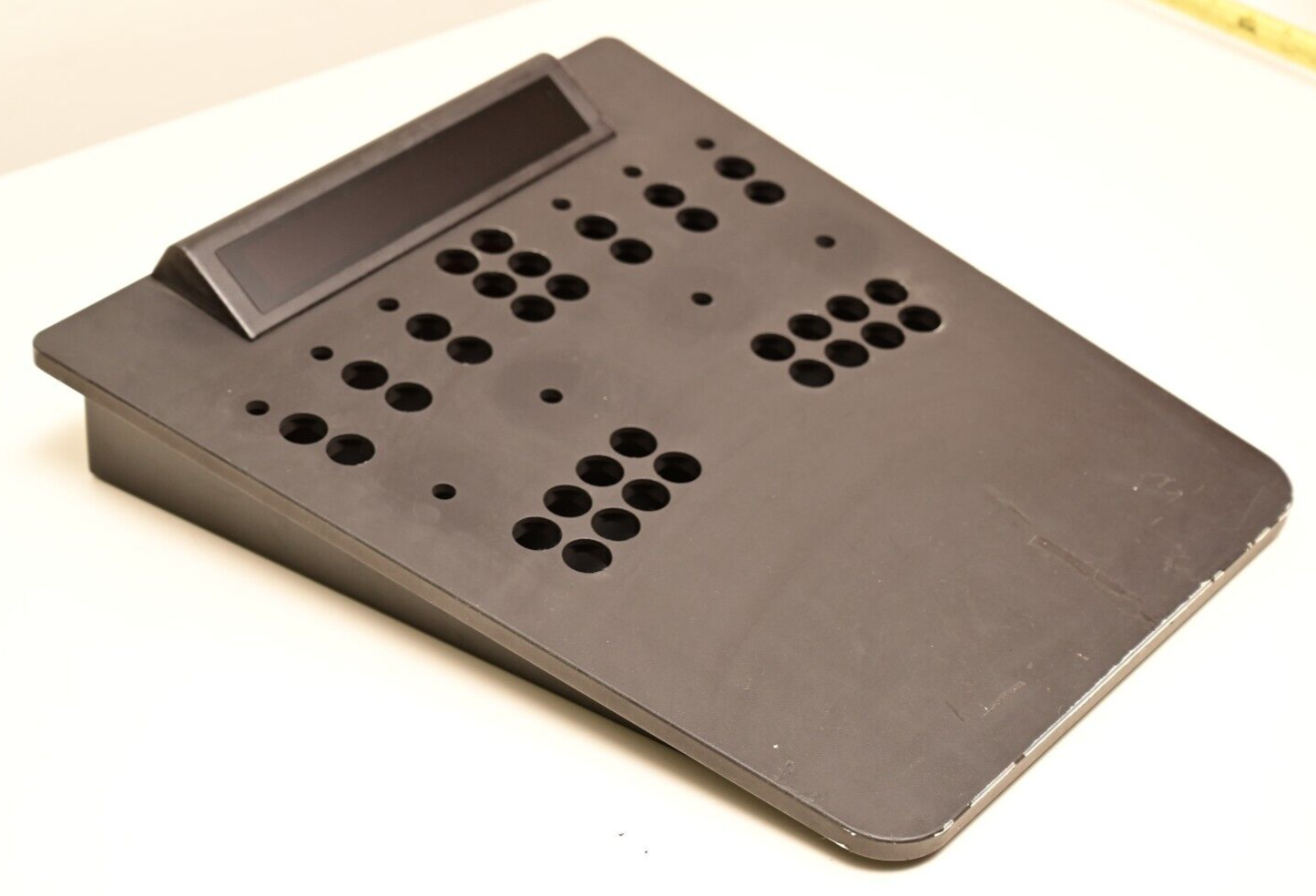 17"x15" Machined Aluminum Control Console Enclosure 10-Pot 34-Button Holes 9+lbs