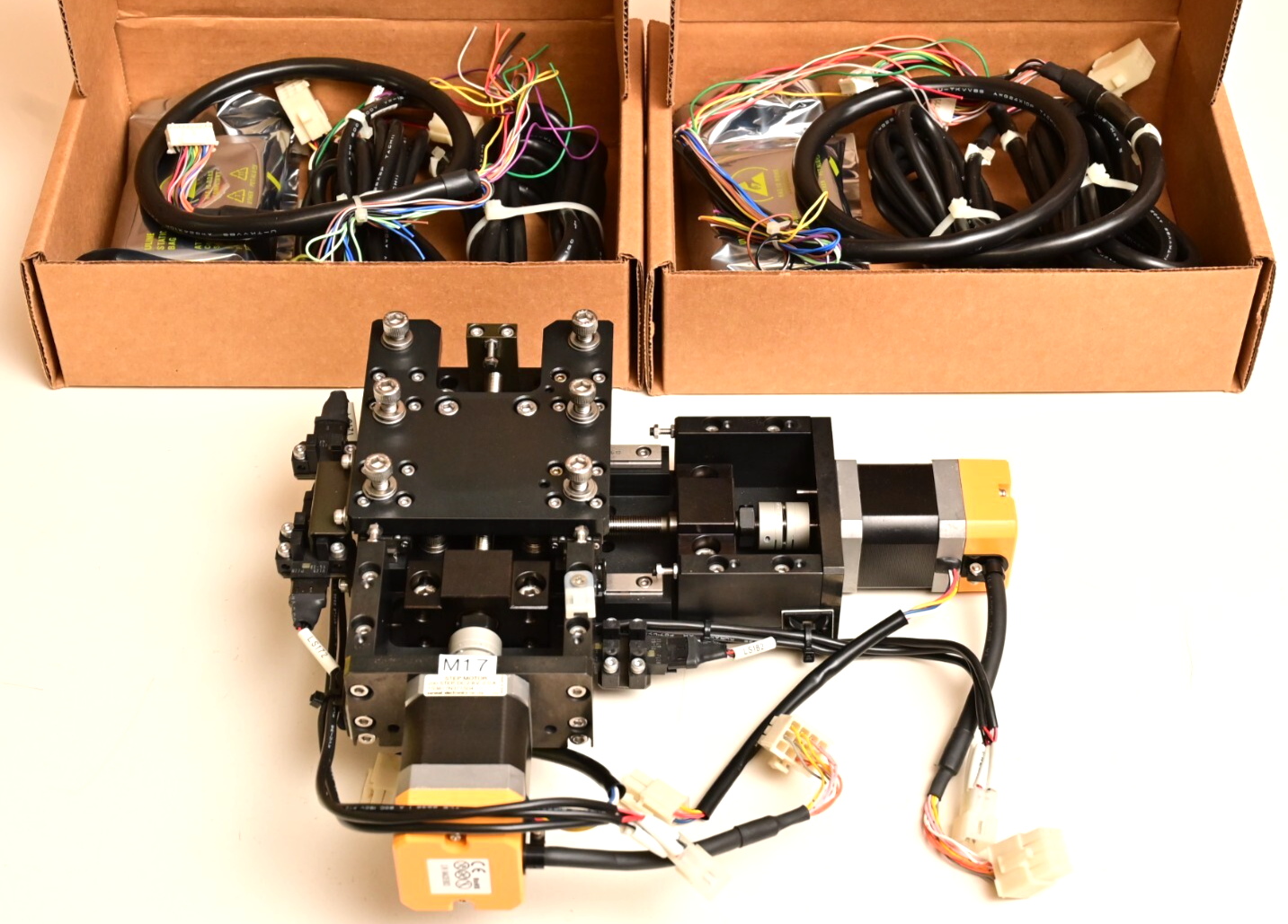 2-Axis Stage Assembly w/ Sanmei Low Vibration Stepping Motors/Controllers Kuroda
