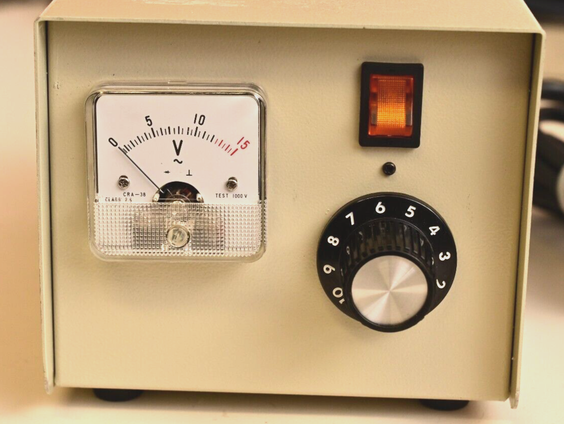 12V AC Adjustable Lamp Power Supply Transformer Laboratory Military Surplus