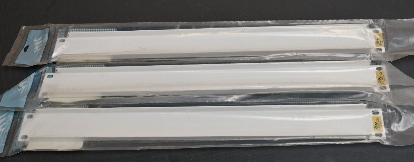QTY 3 Middle Atlantic EB1-WT Flanged Blank Rack Panel (1 RU) White NIB