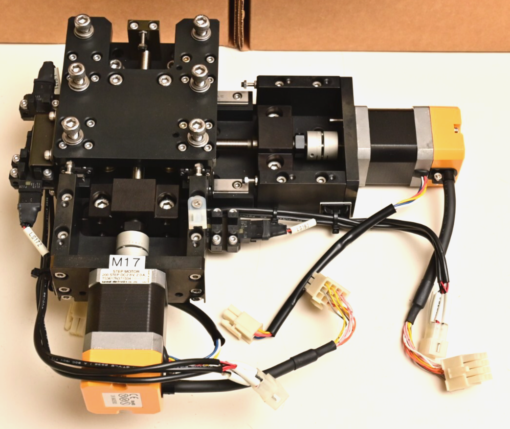 2-Axis Stage Assembly w/ Sanmei Low Vibration Stepping Motors/Controllers Kuroda