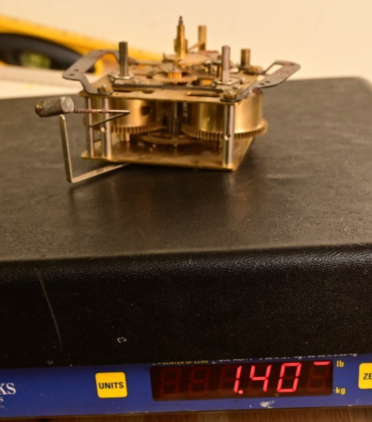 Seth Thomas A208-002 Clock Movement 8-Day Dual Train Strike Made in West Germany