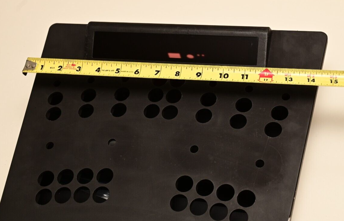 17"x15" Machined Aluminum Control Console Enclosure 10-Pot 34-Button Holes 9+lbs