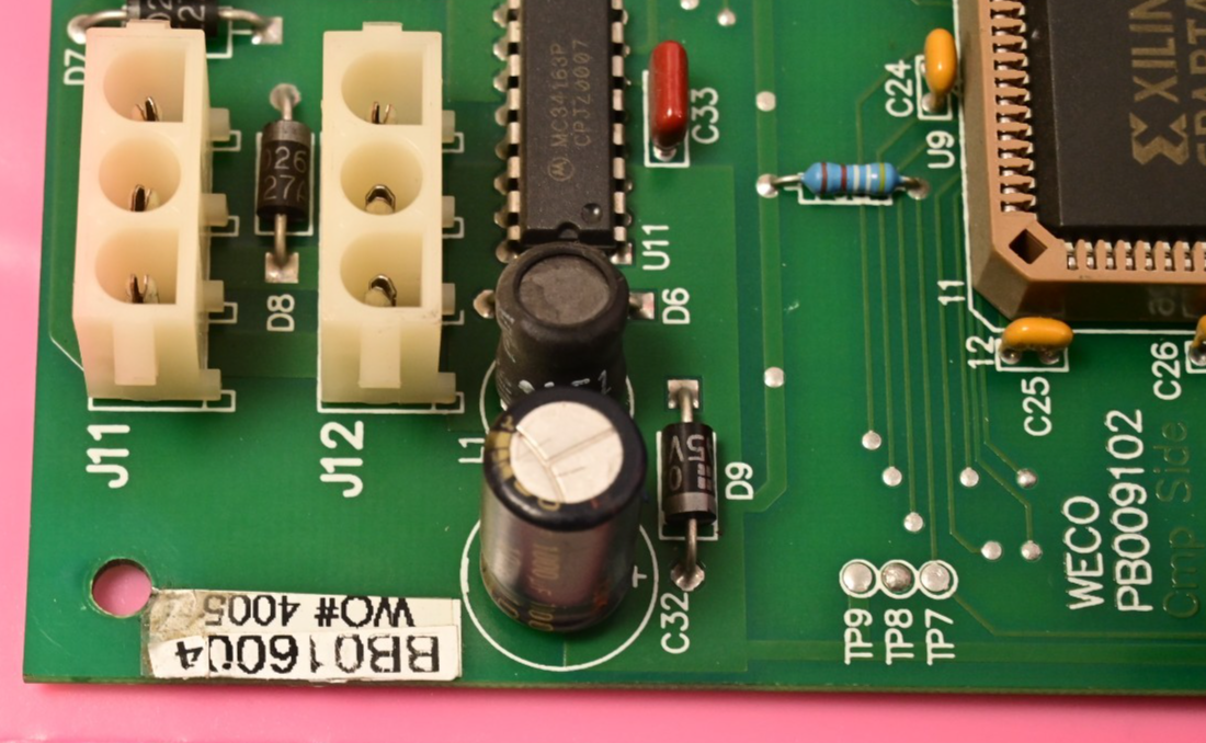 Watthour WECO 2350R PB009102 3-Phase Generator PC Board BB016004