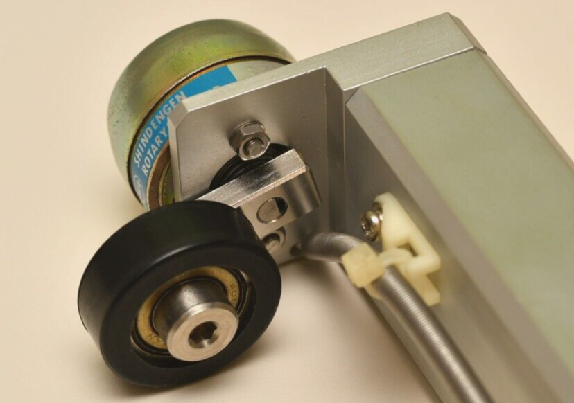 Shindengen Rotary Solenoid Mounted on 5" Alloy Pedestal with 30mm Wheel on Lever