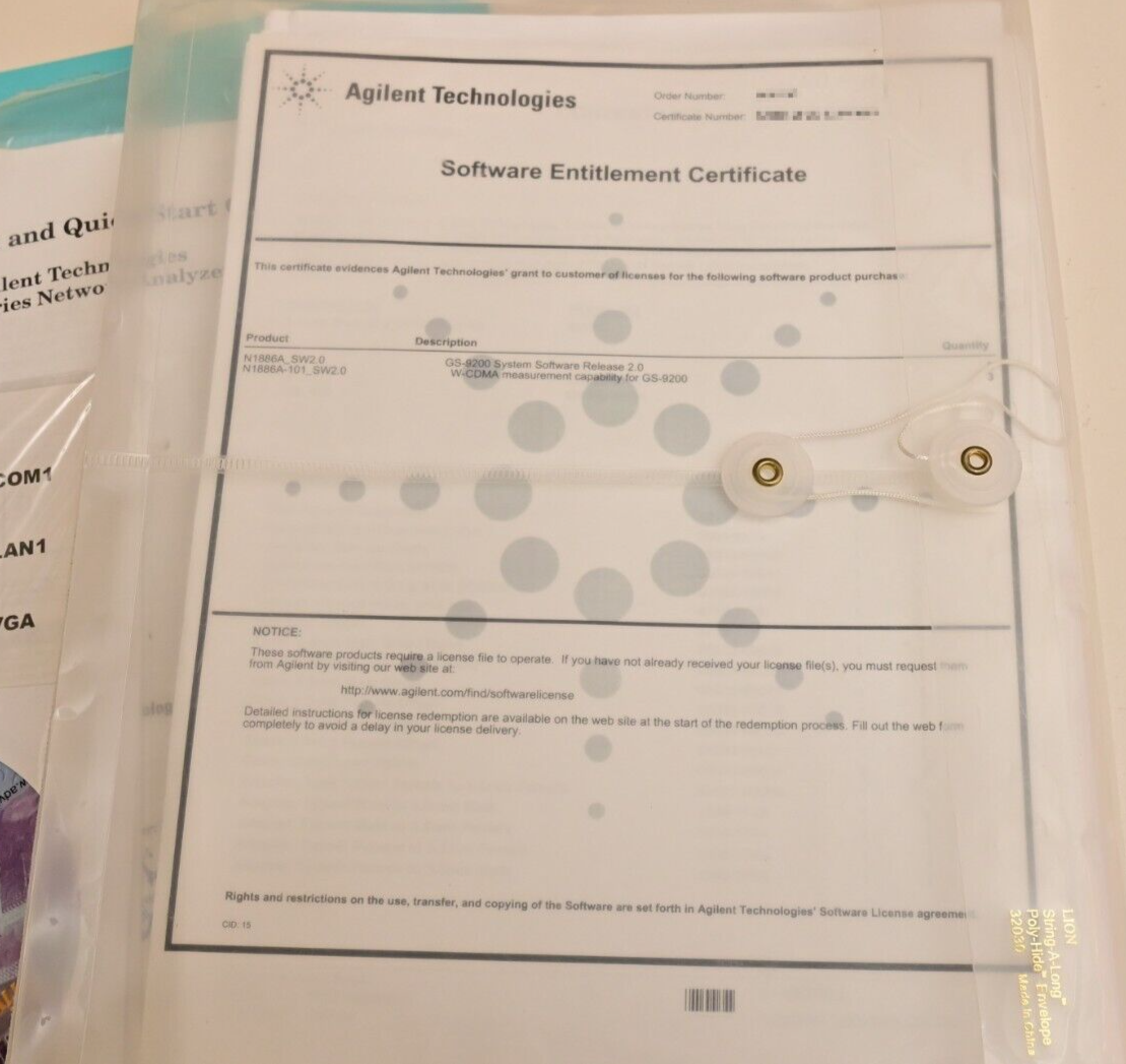 Agilent GS-9200 MCPA Test Set User Manuals CDs Disks PSI/PSG/PSA/ESG ~15lbs