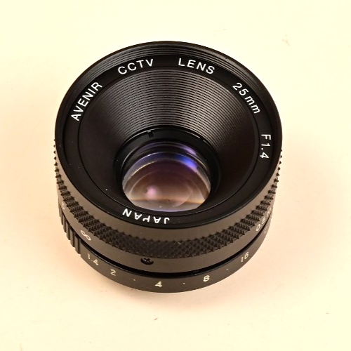 Avenir CCTV Lens 25mm f/1.4 C-Mount Machine Vision Scientific Japan
