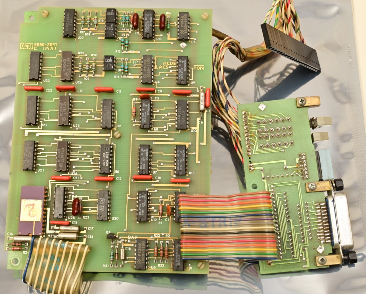 Vintage Hewlett Packard 6002A Main PCB Board Gold ICs GPIB AD 8128 ADC 26-0140