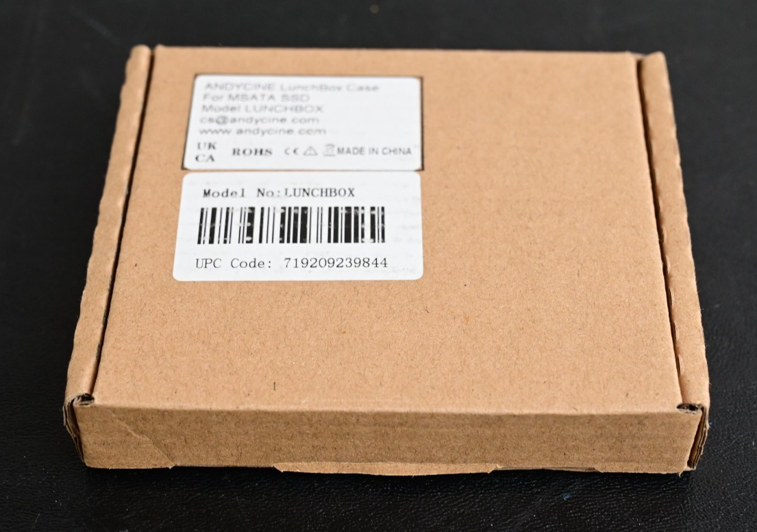 AndyCine Lunchbox mSATA Adapter for Atomos Ninja V Note:m-SATA to SATA
