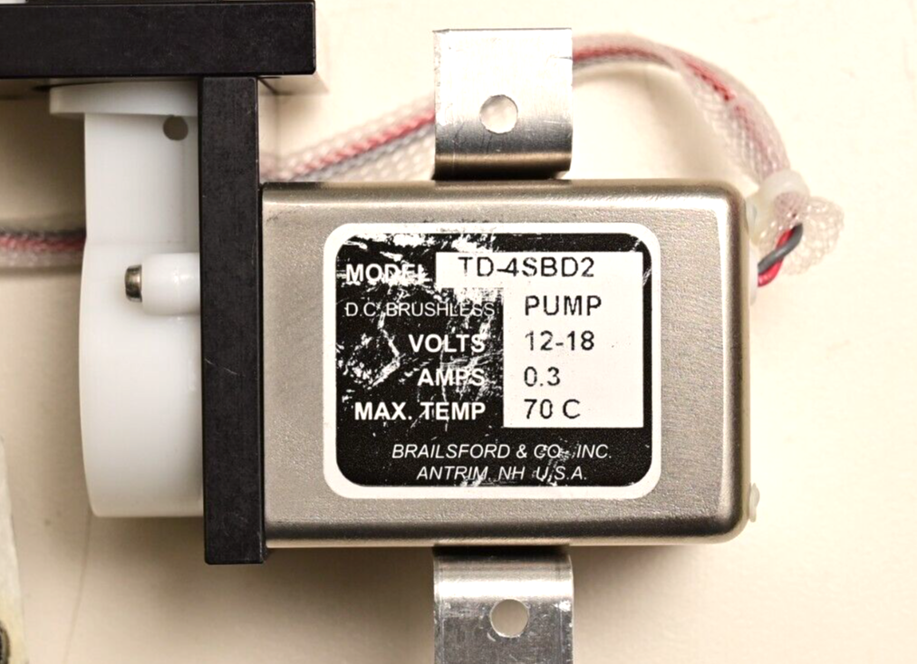 Brailsford & Co Model TD-4SBD2 12V DC Brushless Pump w/ Isolation Mount Bracket