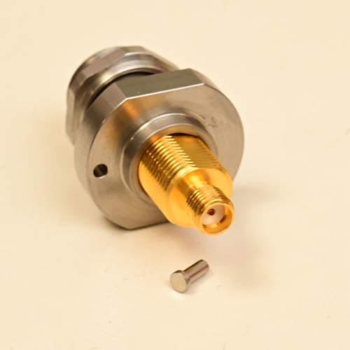 HP 8620A Sweep Oscillator N-female SMA-female Bulkhead Adapter Gold Plated