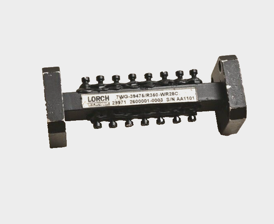 Lorch Microwave WR28 Bandpass Filter 39.30-39.65 GHz 7WG-39475/R350-WR28C 2-1/8"