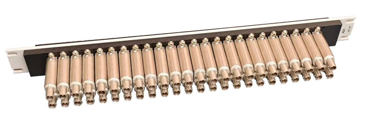 ADC 48-Port Broadcast Patch Panel 24x SJ2000N 75 Ohm Self-Normaling Video Jack