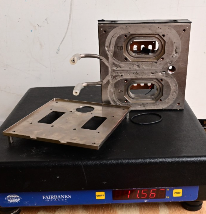 IC Chilled Vacuum Test Fixture 11.5 lbs Solid Copper? w/ Peltier Junction