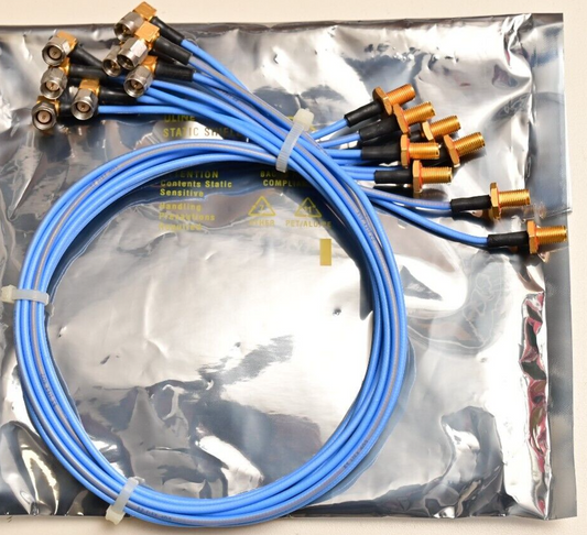 QTY 8 SMA-male R/A SMA-female Panel Mount Cables Mini-Circuits EZ-Flex 405 ~20"
