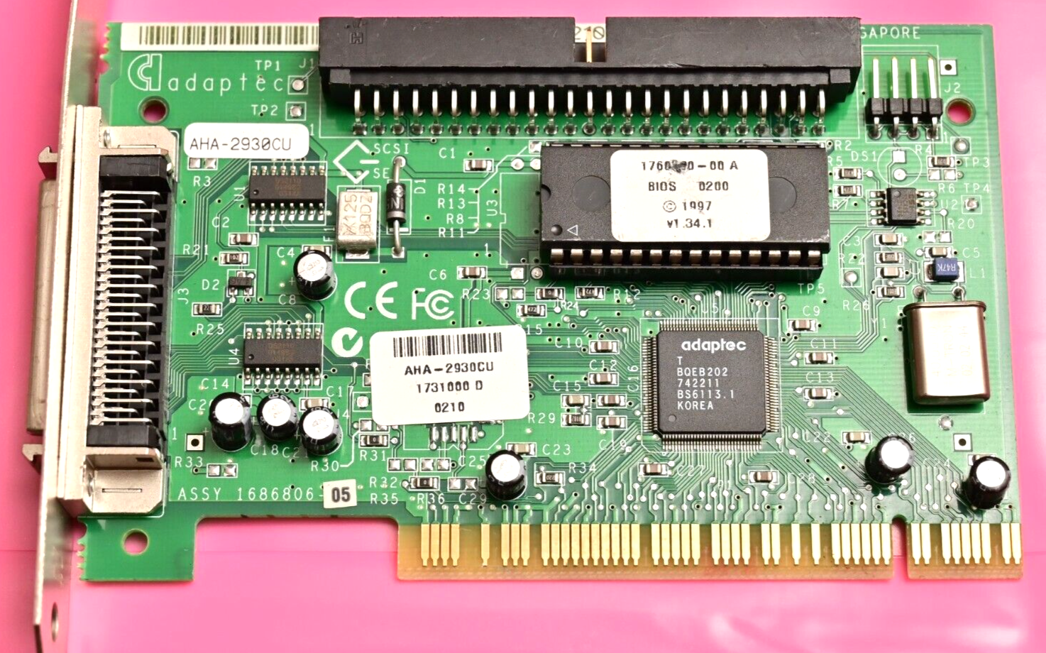 QTY 6 Vintage SCSI Cards ISA PCI Adaptec AHA-2940 AHA-2930 Seagate HP PE Logic