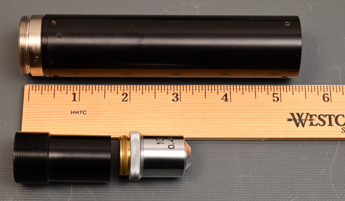 LOMO XB0115 Microscope Objective with Tube Adapter RMS/C-Mount Soviet Lens