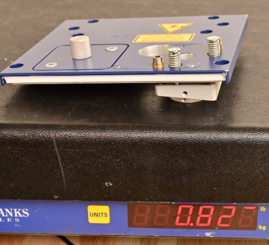 Spectrum Technologies Model LC Laser Output Window & Mount on Aluminum Panel