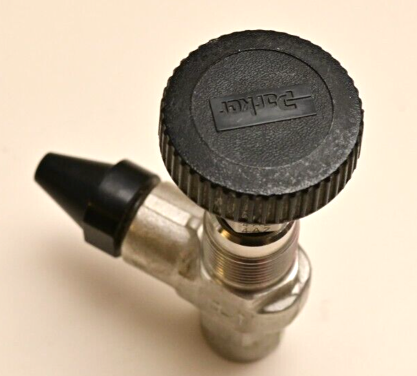 Parker NP6-Series Needle Valve with Dispensing Nozzle 316 Stainless 41-NP6AK-SSP