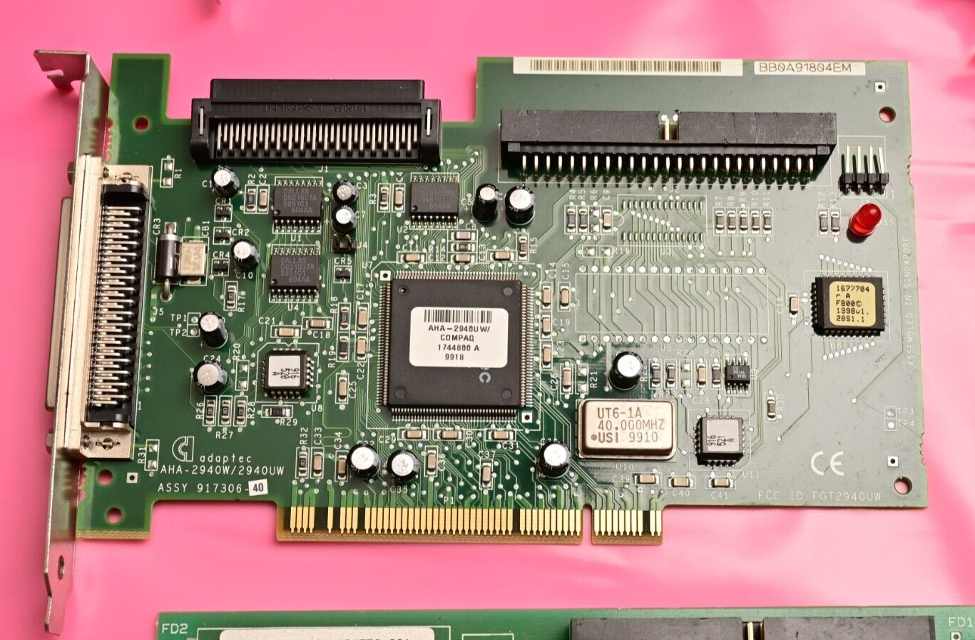 QTY 6 Vintage SCSI Cards ISA PCI Adaptec AHA-2940 AHA-2930 Seagate HP PE Logic