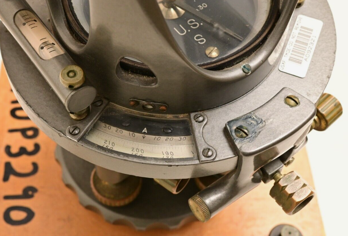 Brunson Transit 1953 No. 30 USAF Cold War Era Military Surveyors Instrument
