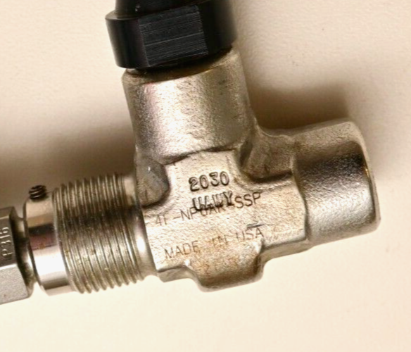Parker NP6-Series Needle Valve with Dispensing Nozzle 316 Stainless 41-NP6AK-SSP
