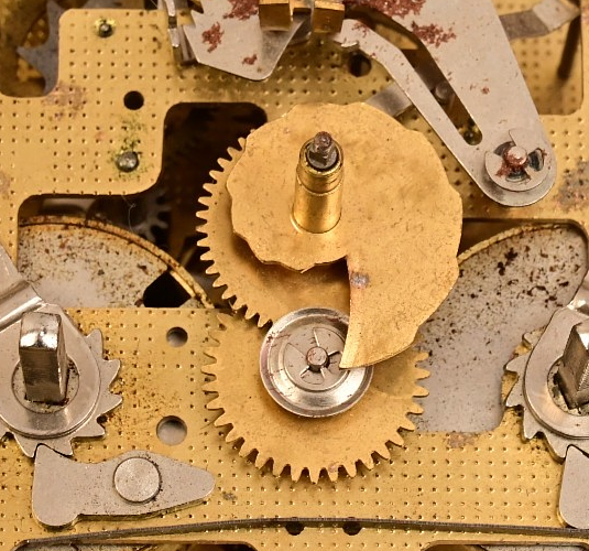 Seth Thomas A208-002 Clock Movement 8-Day Dual Train Strike Made in West Germany