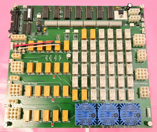 Watthour WECO 2350R PB008704 Relay PC Board BB015405 60+ Relays Amveco Toroidal
