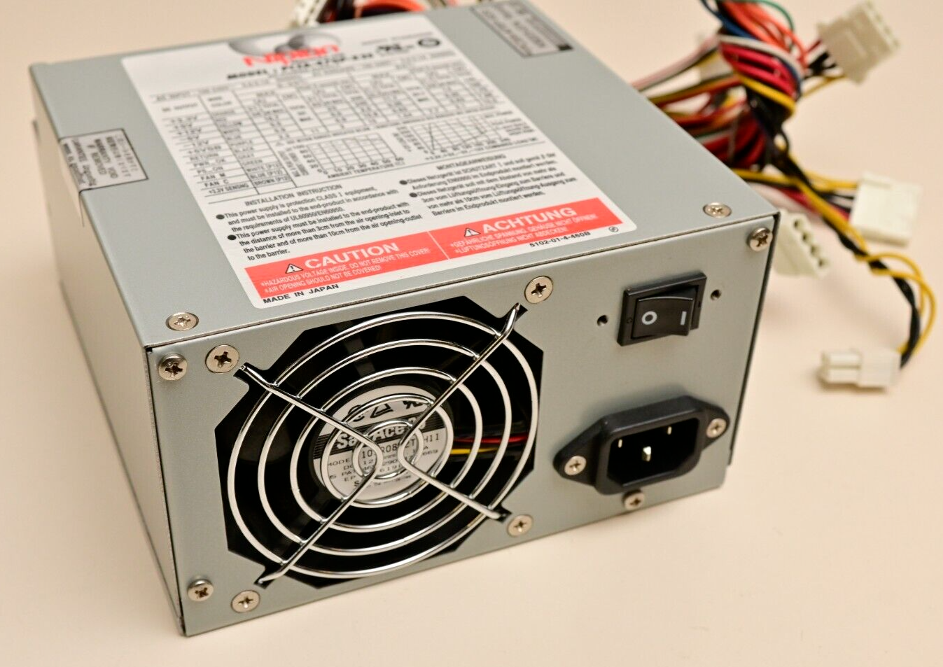 Nipron PCSA-470P-X2S Industrial PC ATX Power Supply 85-264VAC 340W/470W Japan