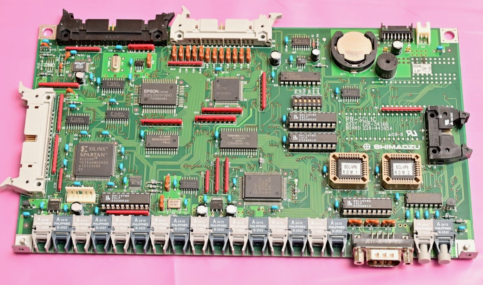 Shimadzu PB-SC1C Main PC Board Motherboard SCL-10A Controller Fiber Optic Tx/Rx