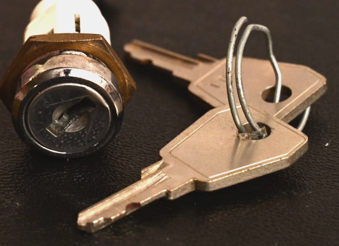 Laser Safety Keyswitch w/ 2 Keys Spectra-Physics 263C "901"