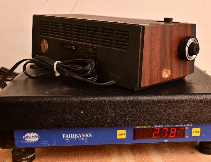 Vintage JULIETTE Clock Radio Flip Clock As-Is FDC-1086A Printed Wood